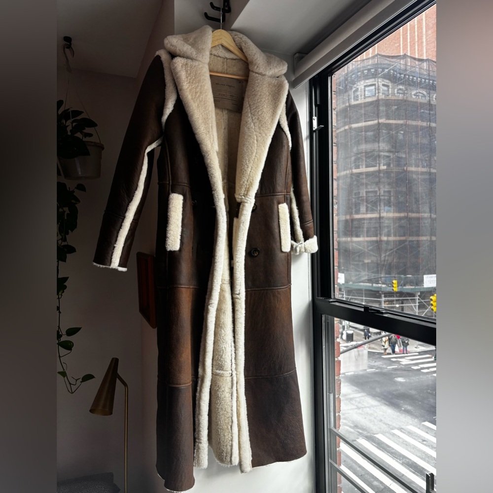 Brand new and unworn Melina Pinedo Argentinian Shearling Coat size S